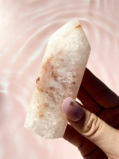 Druzy Agate Tower