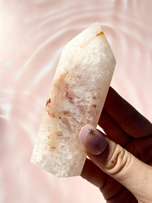 Druzy Agate Tower