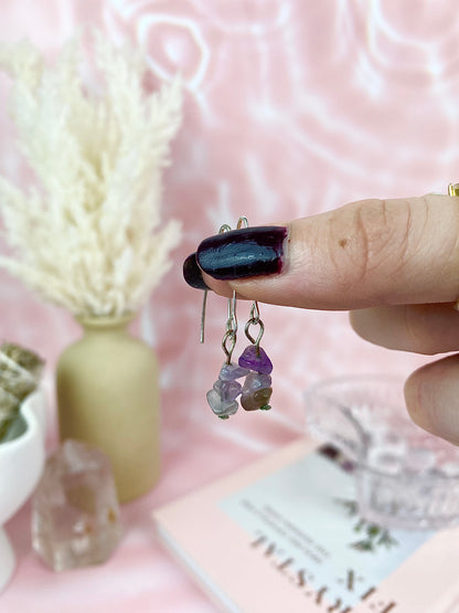 Amethyst Chip Earrings