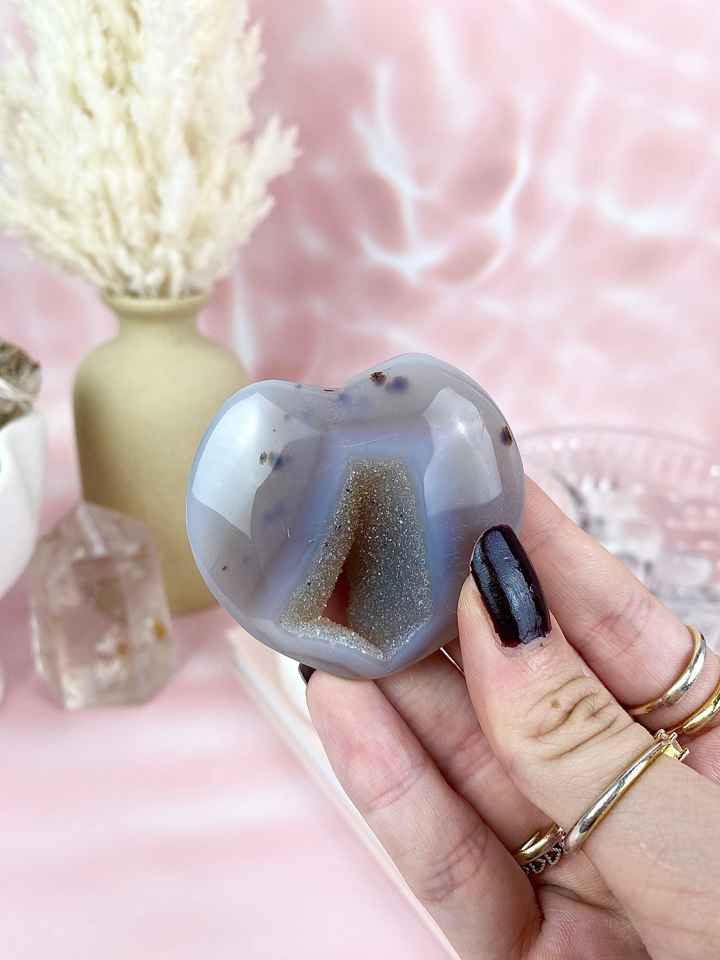 ♡ Druzy Agate Hearts ✧