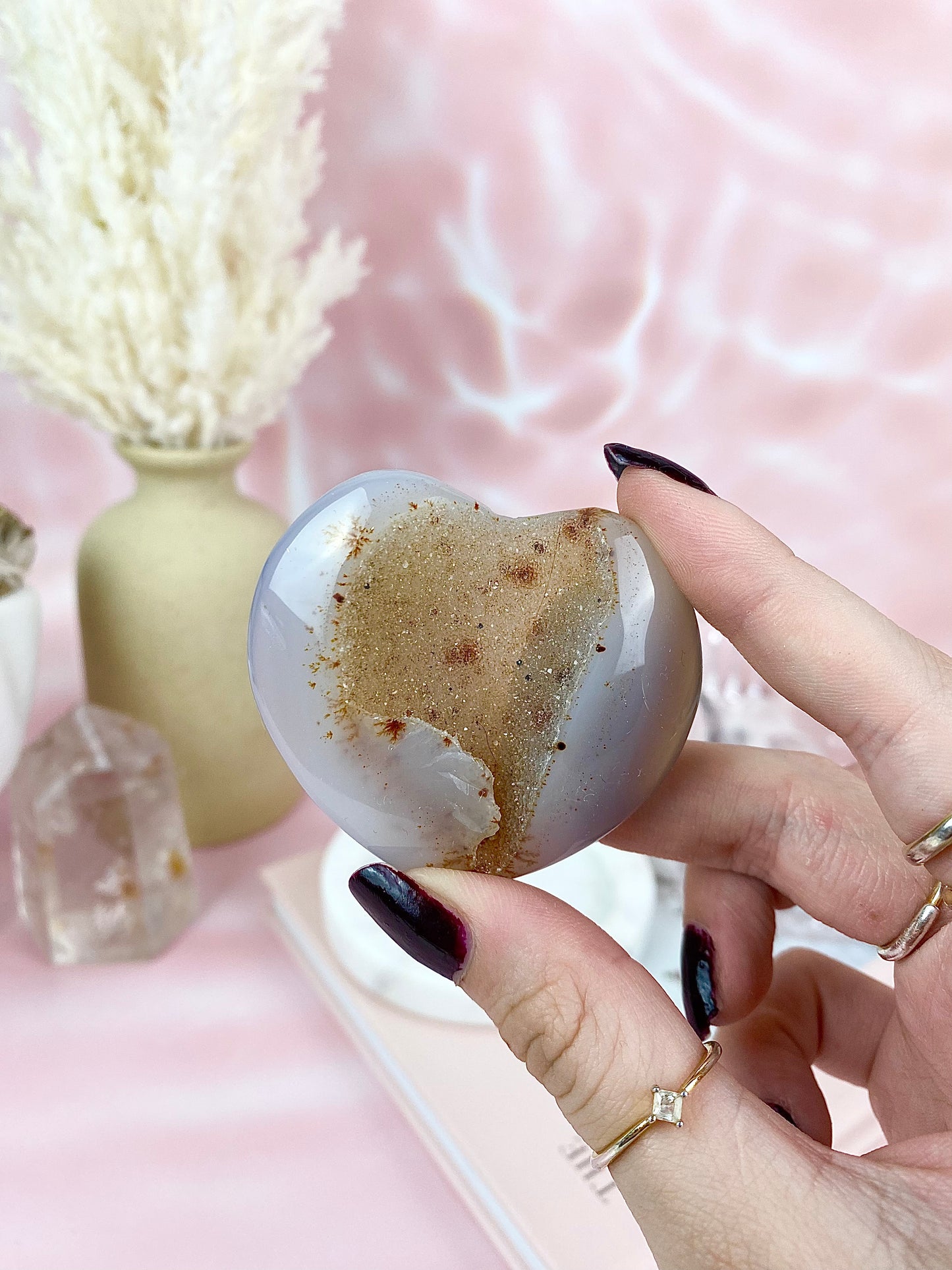 ♡ Druzy Agate Hearts ✧