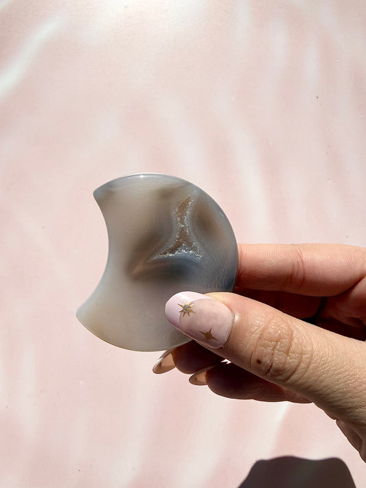 Druzy Agate Moons