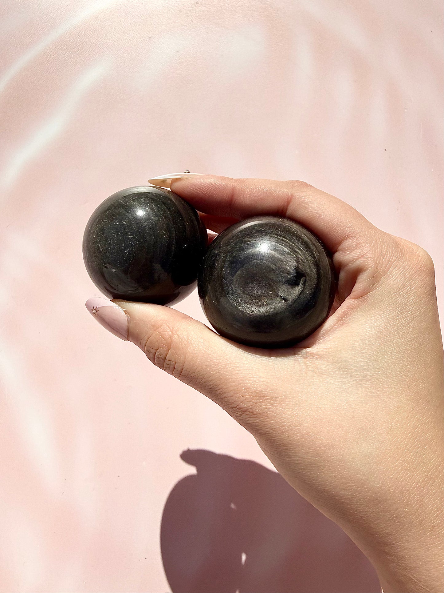 Silver Sheen Obsidian Sphere
