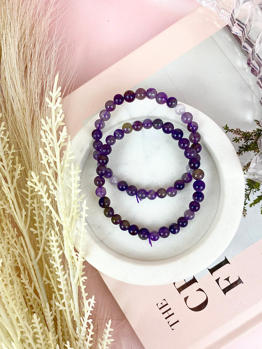 Phantom Amethyst Beaded Bracelets