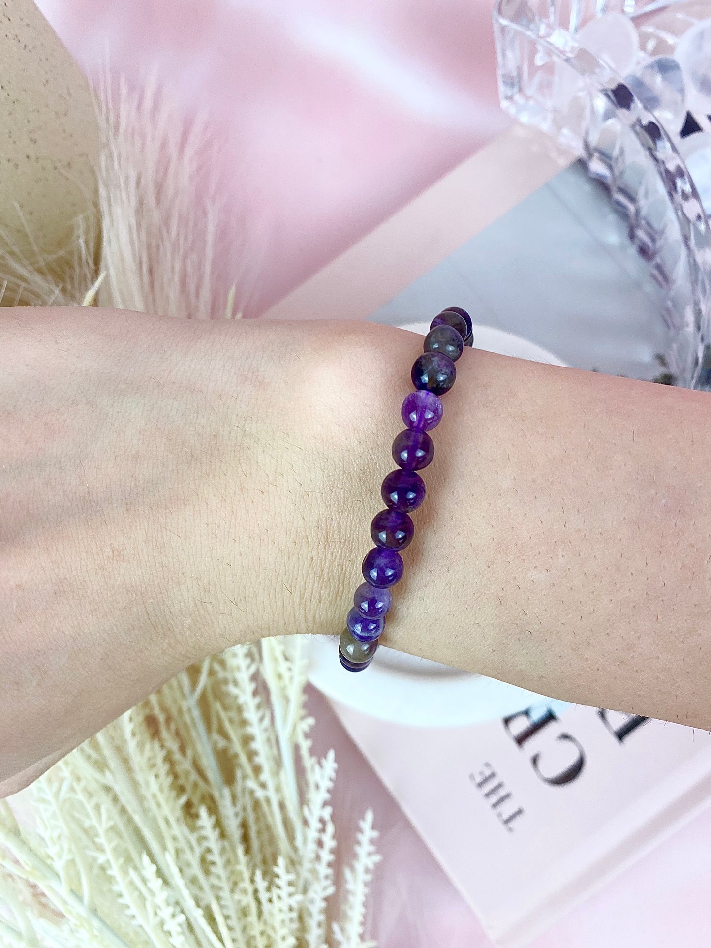 Phantom Amethyst Beaded Bracelets