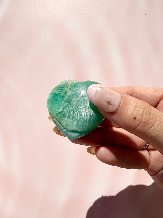 Flashy Amazonite Heart