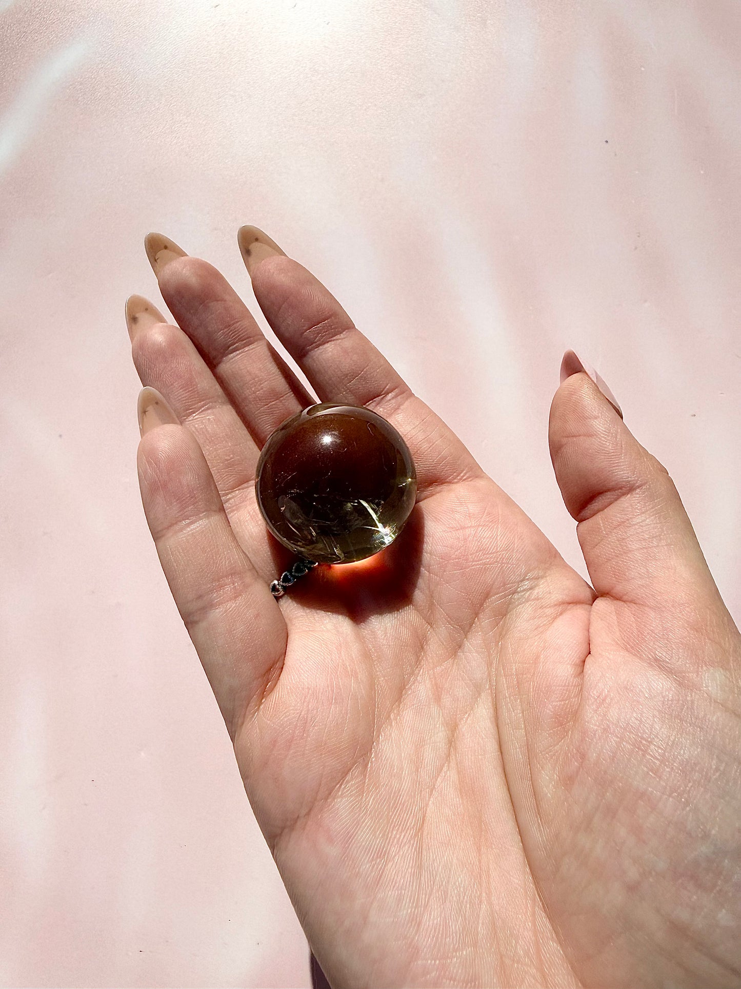 Heat Treated Citrine Sphere