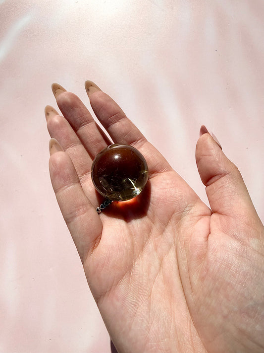 Heat Treated Citrine Sphere