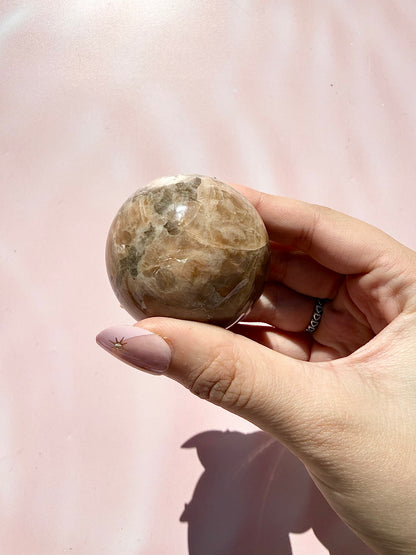 Peach Moonstone Sphere