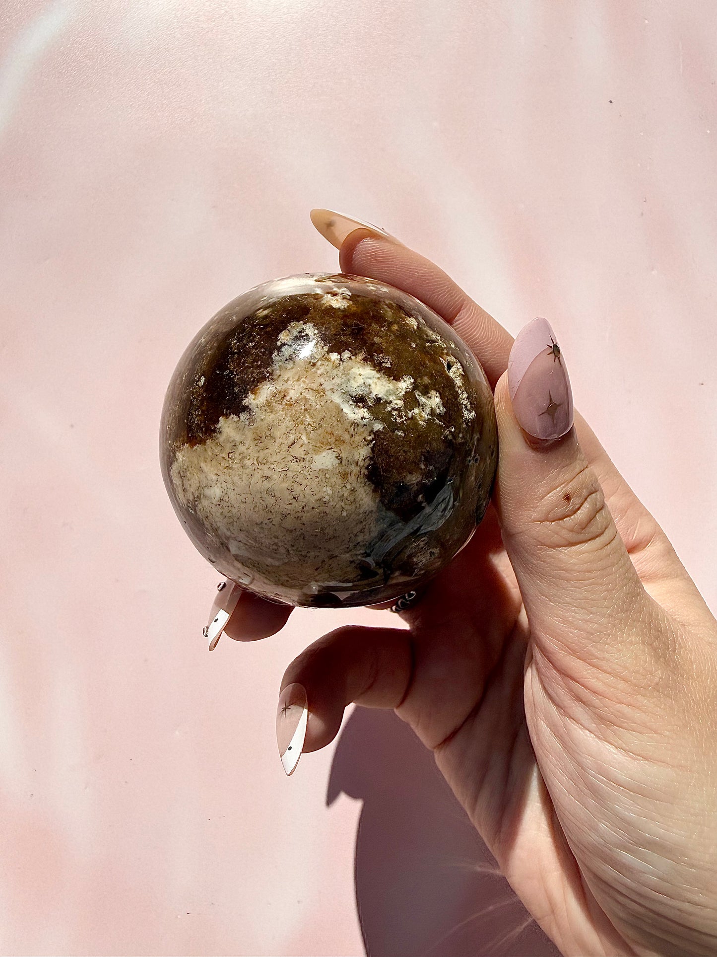 Chocolate Calcite Sphere