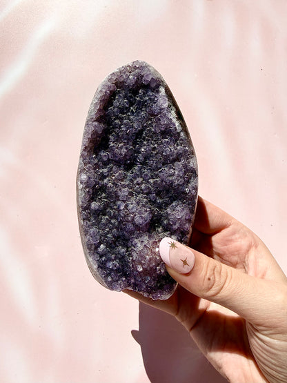 Amethyst Large Cutbase Cluster