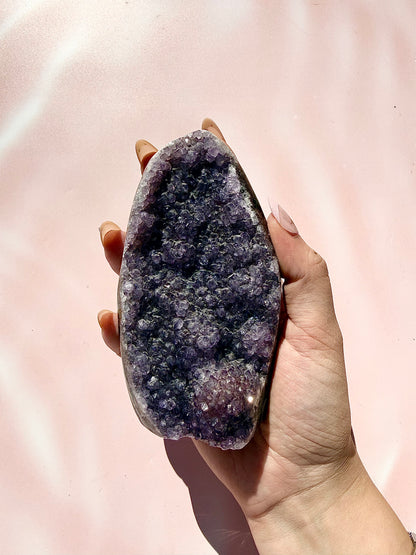 Amethyst Large Cutbase Cluster