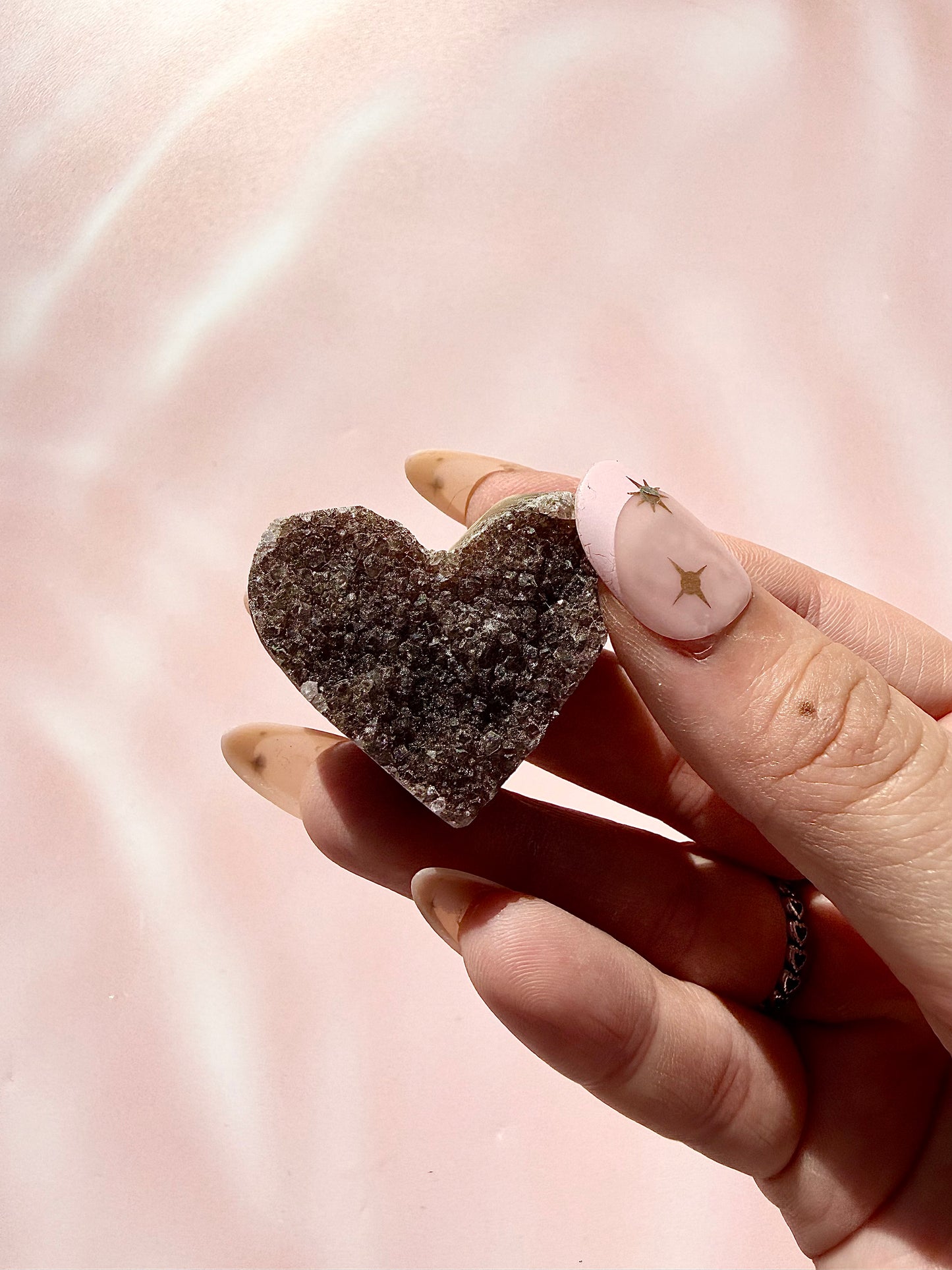 Amethyst Cluster Hearts