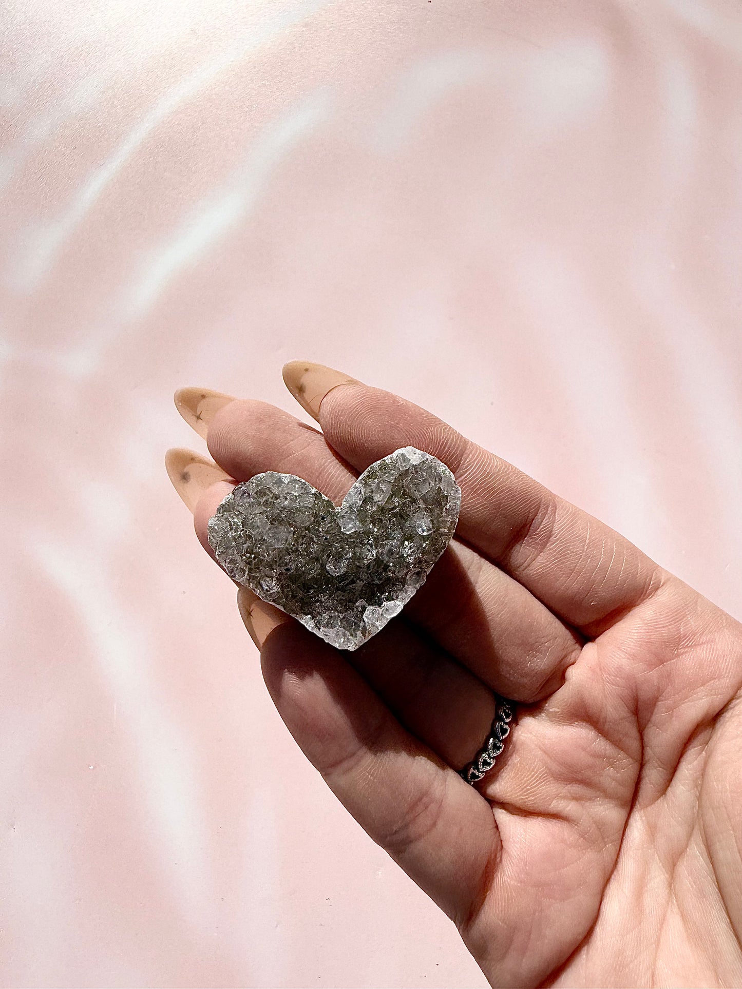 Amethyst Cluster Hearts
