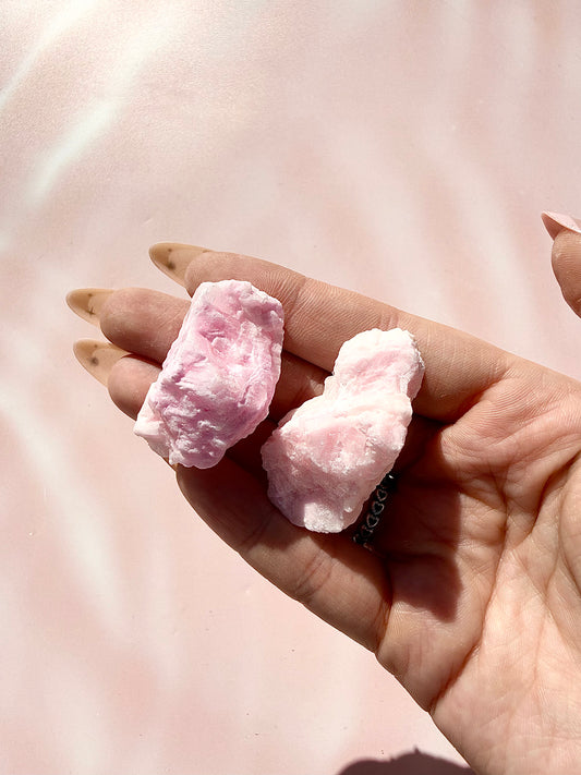 Pink Aragonite Raw Chunks