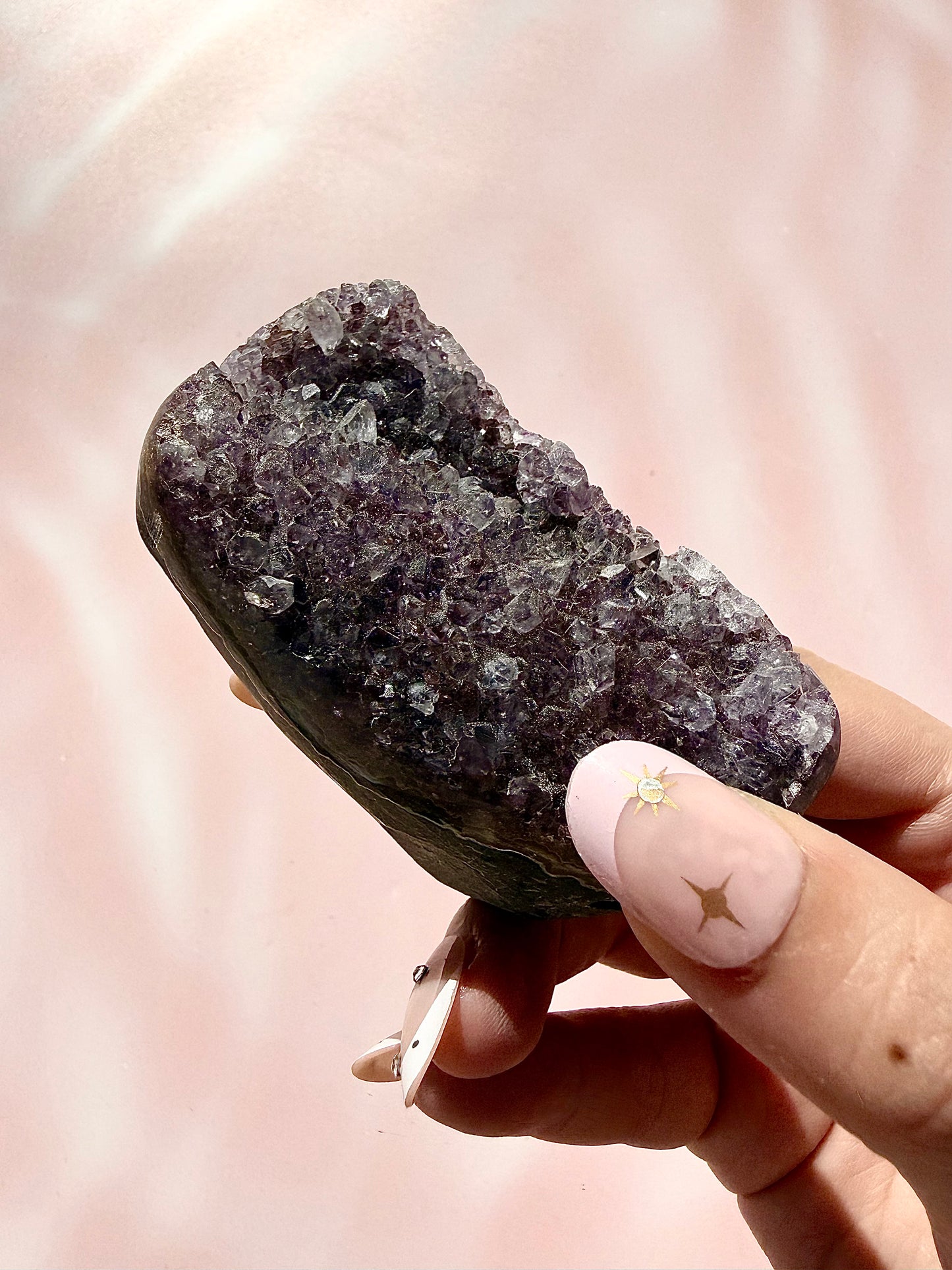 Amethyst Cutbase Cluster