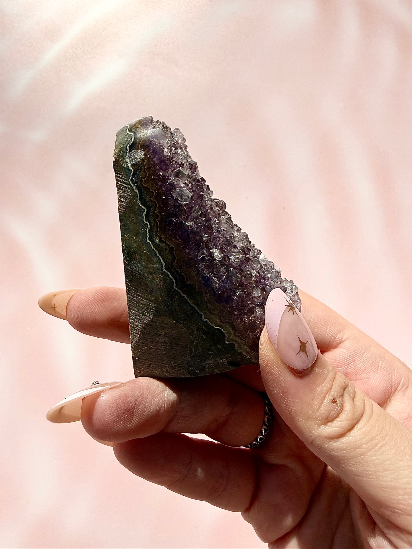 Amethyst Cutbase Cluster