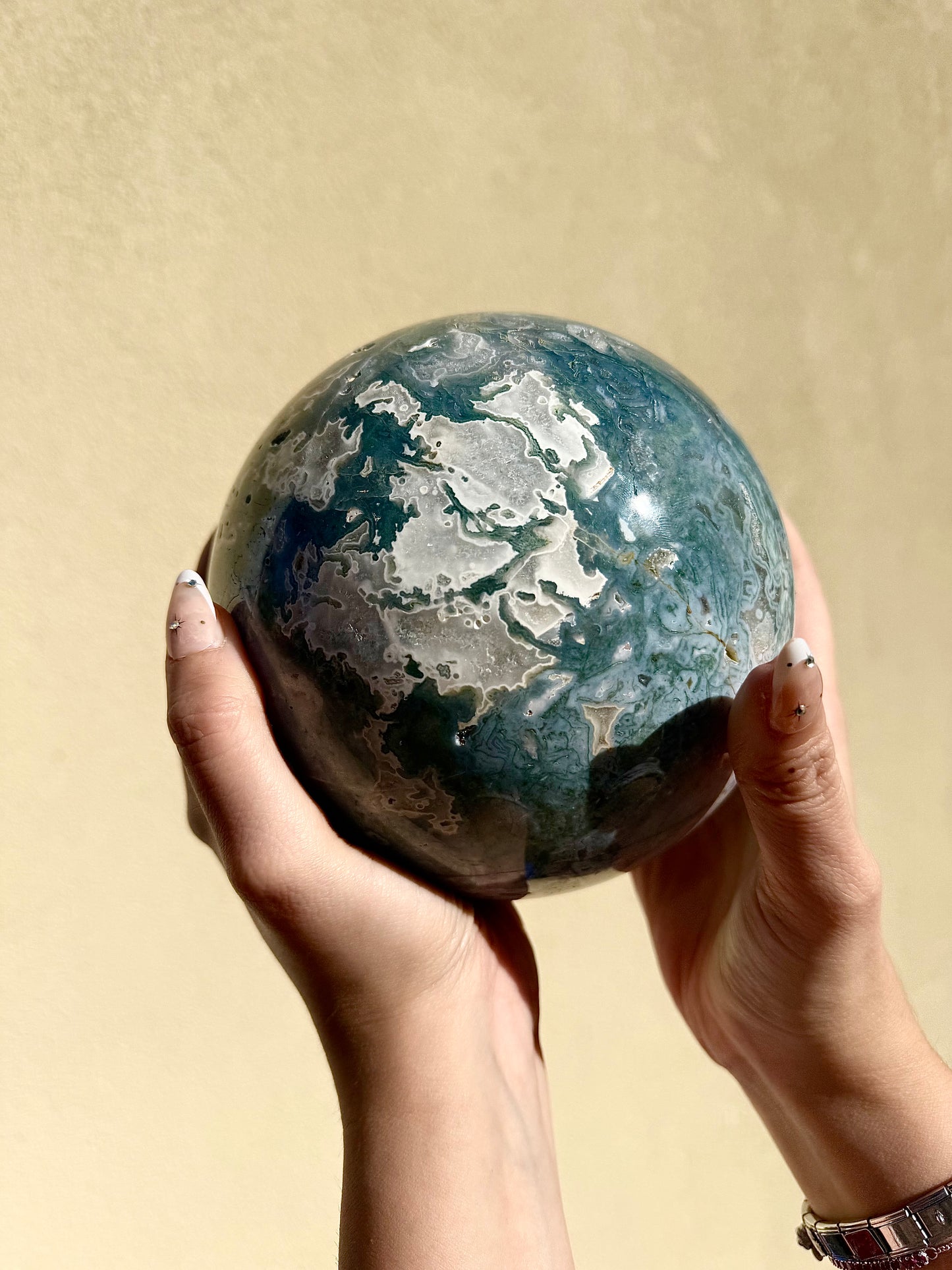 Ocean Jasper HUGE Sphere with Stand