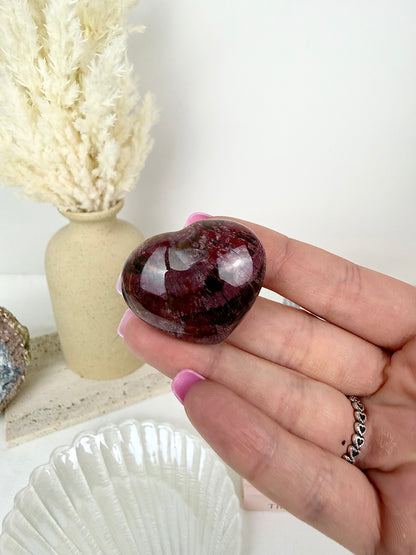 Polychrome Jasper Red Hearts