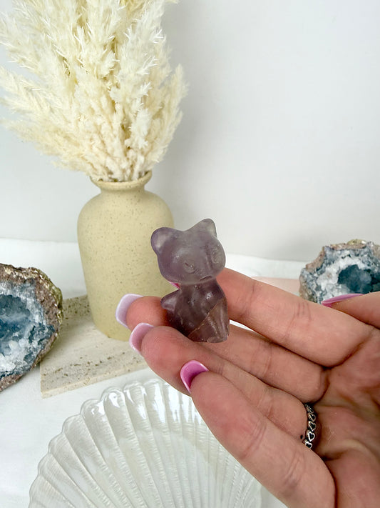 Purple Fluorite Cat