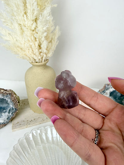 Purple Fluorite Cat