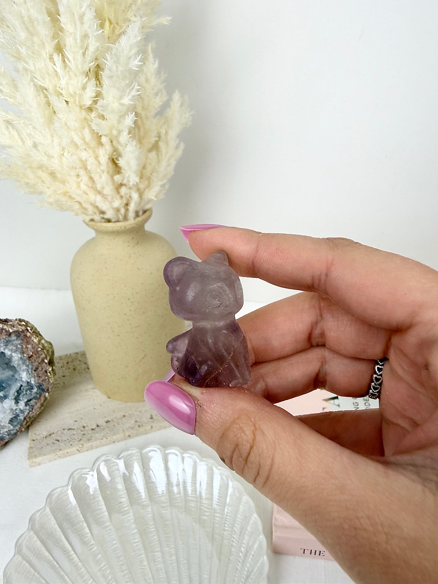 Purple Fluorite Cat
