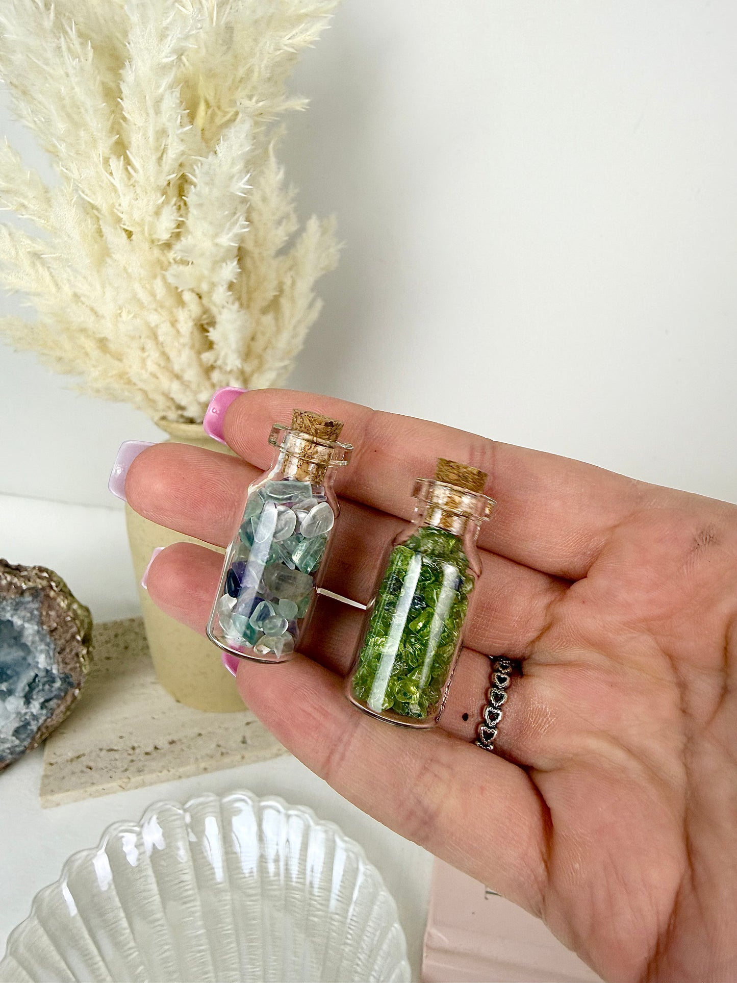 Crystal Chip Mini Jars