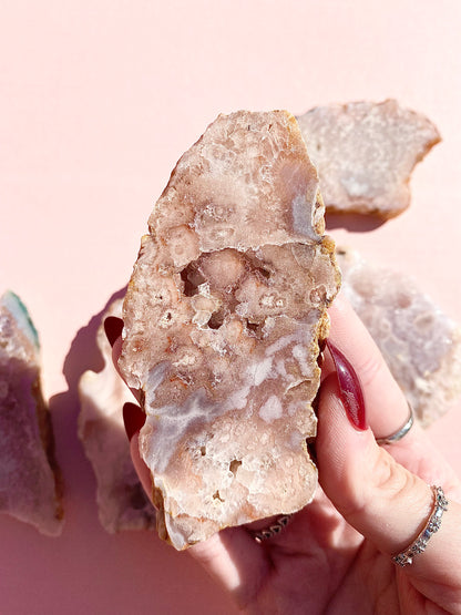 ✿ Pink Amethyst Druzy Slabs ✿