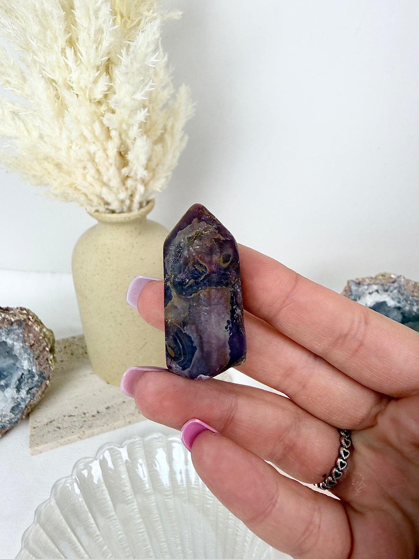 Brecciated Fluorite Mini Tower
