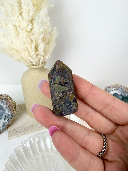 Brecciated Fluorite Mini Tower