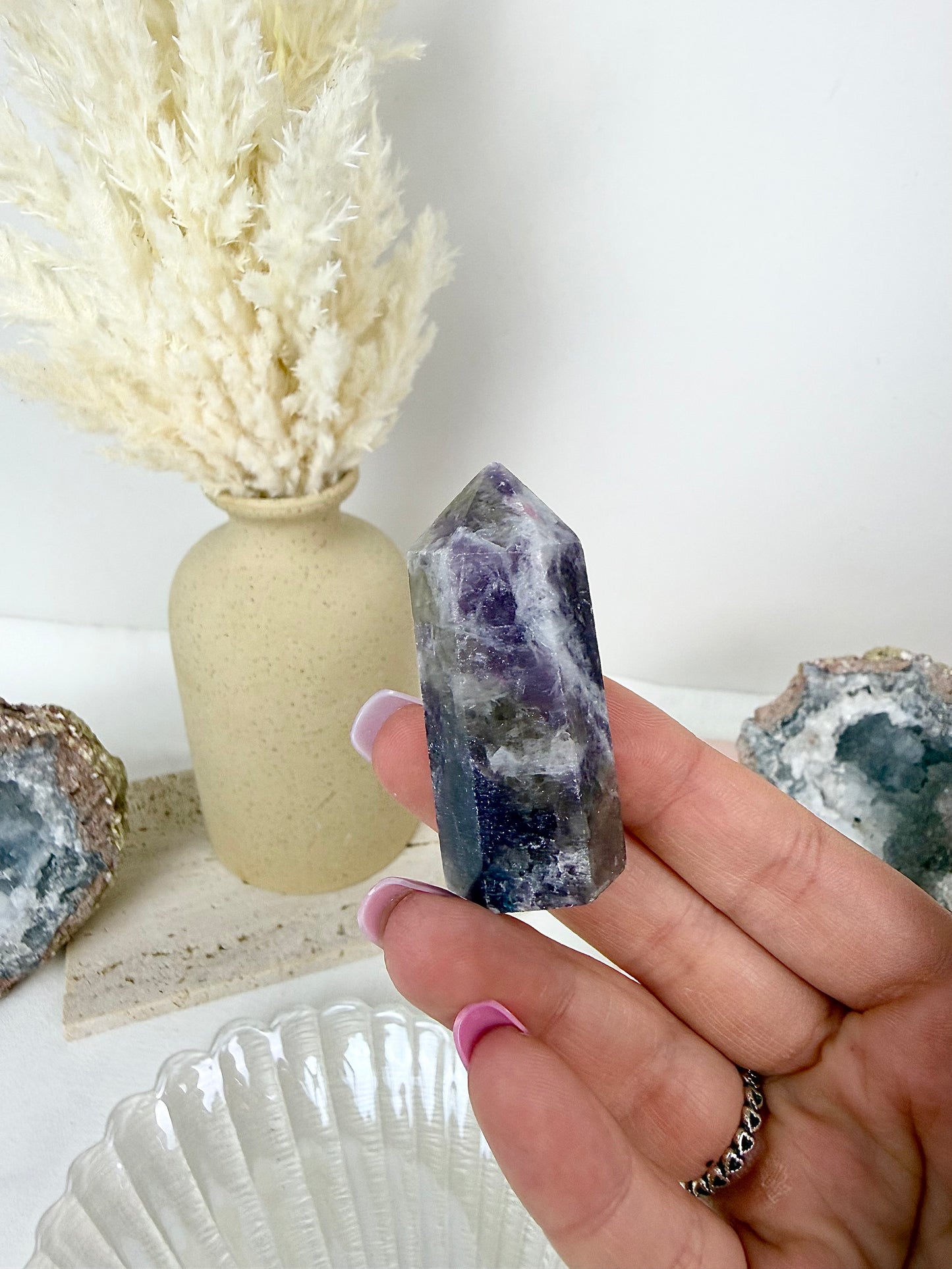 Lepidolite Mini Tower