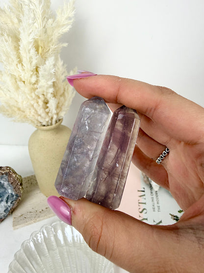 Imperfect Lepidolite Mica Towers