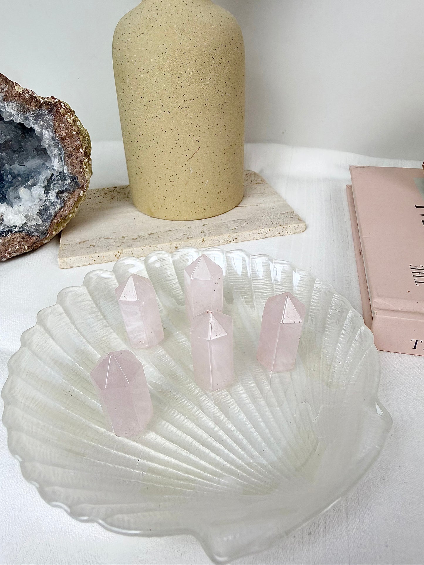 Rose Quartz Mini Towers