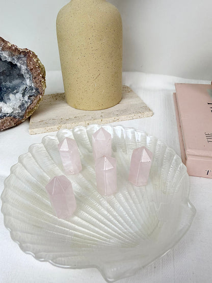Rose Quartz Mini Towers