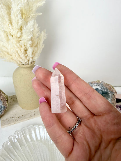Rose Quartz High Quality Tower