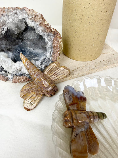 Ocean Jasper Dragonflies