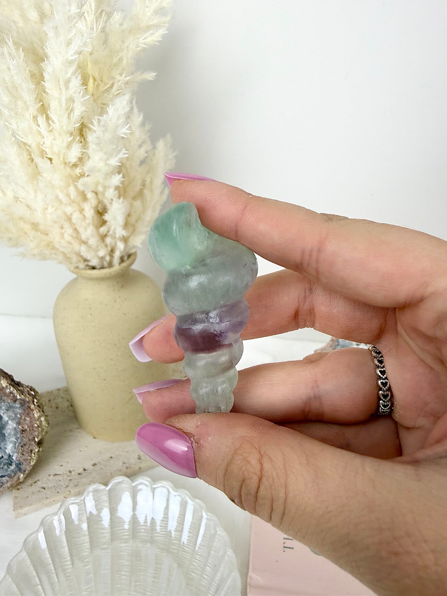 Fluorite Shell *imperfect tip*