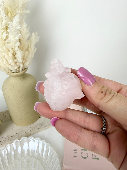 Rose Quartz Human Heart
