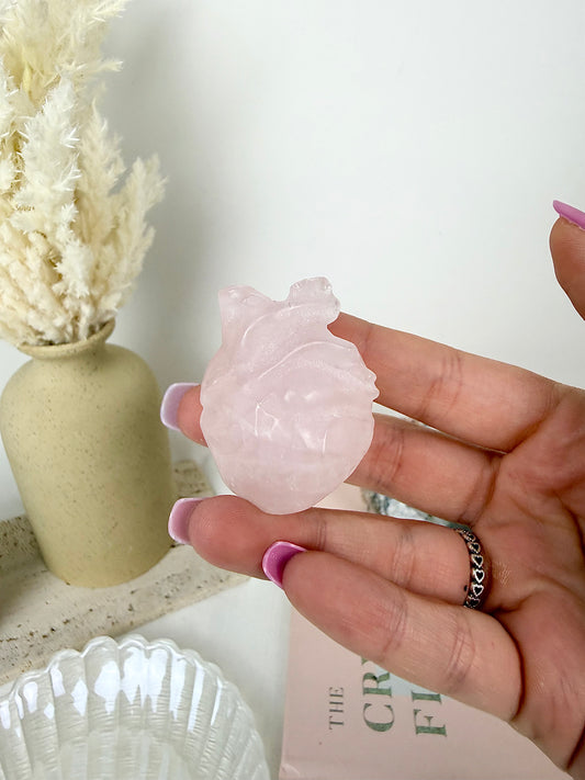 Rose Quartz Human Heart