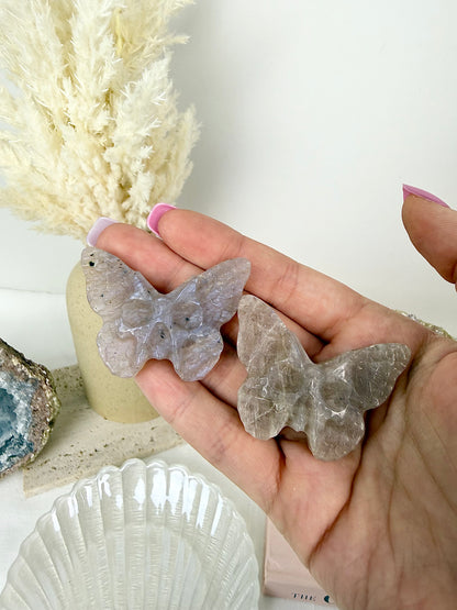 Moonstone Skull Butterflies