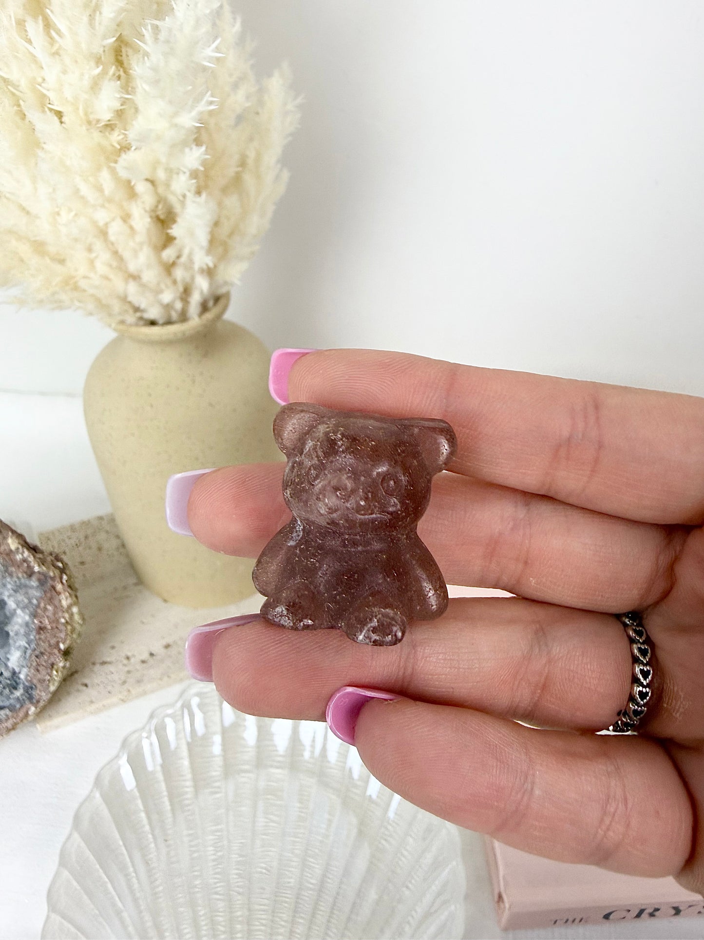 Strawberry Quartz Bear