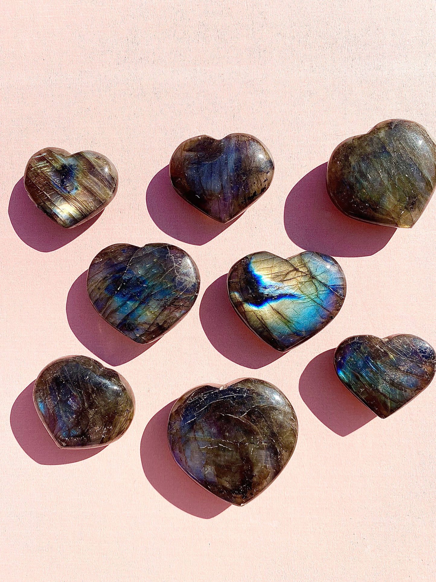 ✧ Flashy Labradorite Heart ✧