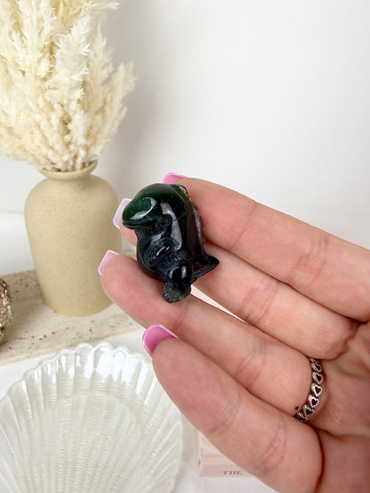 Moss Agate Dinosaur