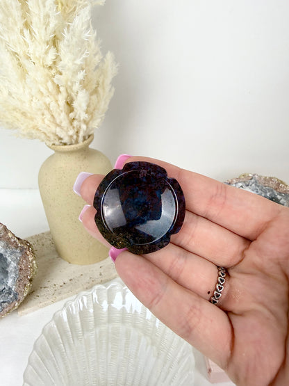 Ocean Jasper Round Flower