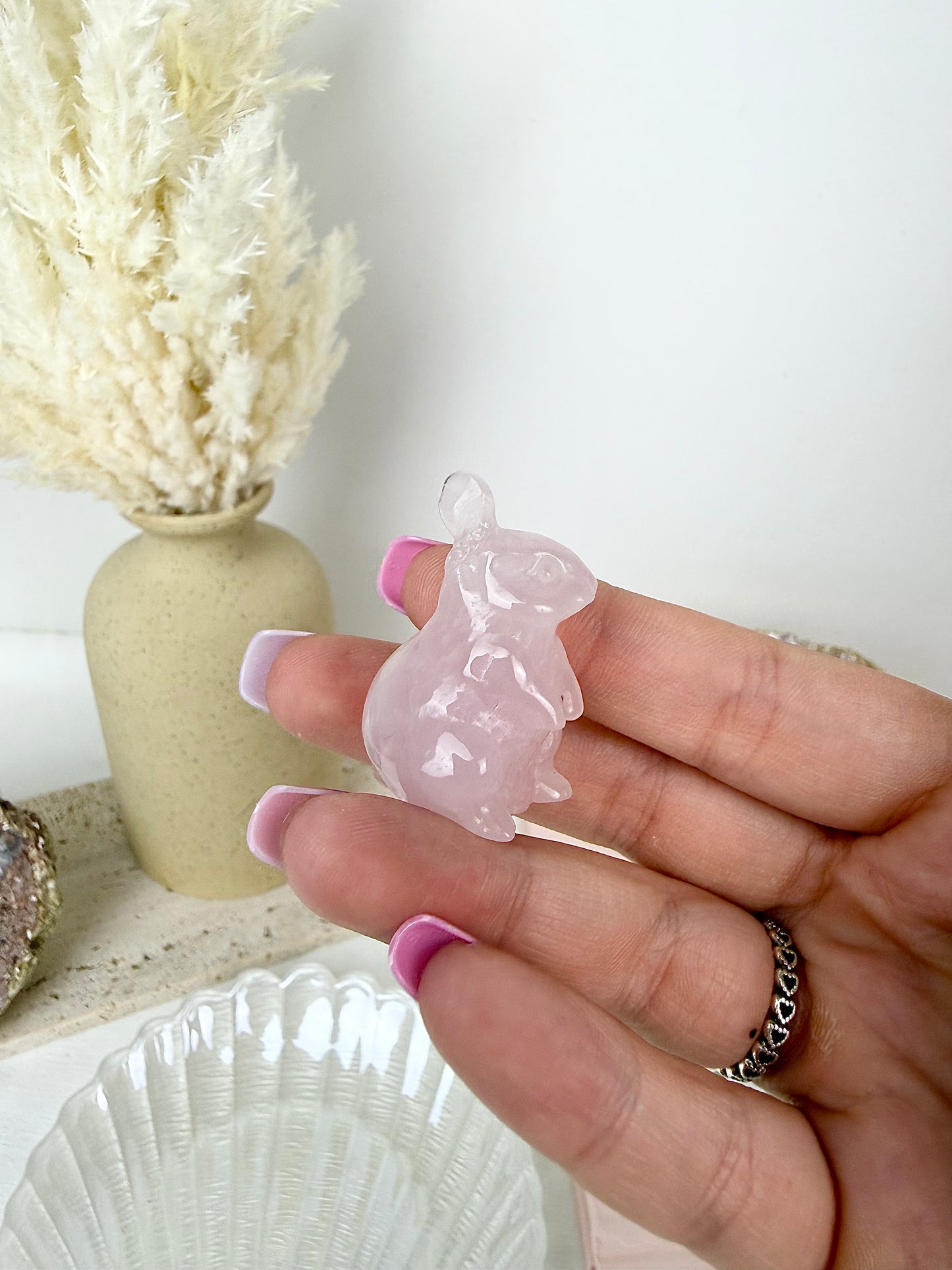 Rose Quartz Bunny *imperfect*