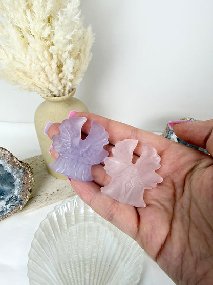 Pink & Purple Catseye Angels