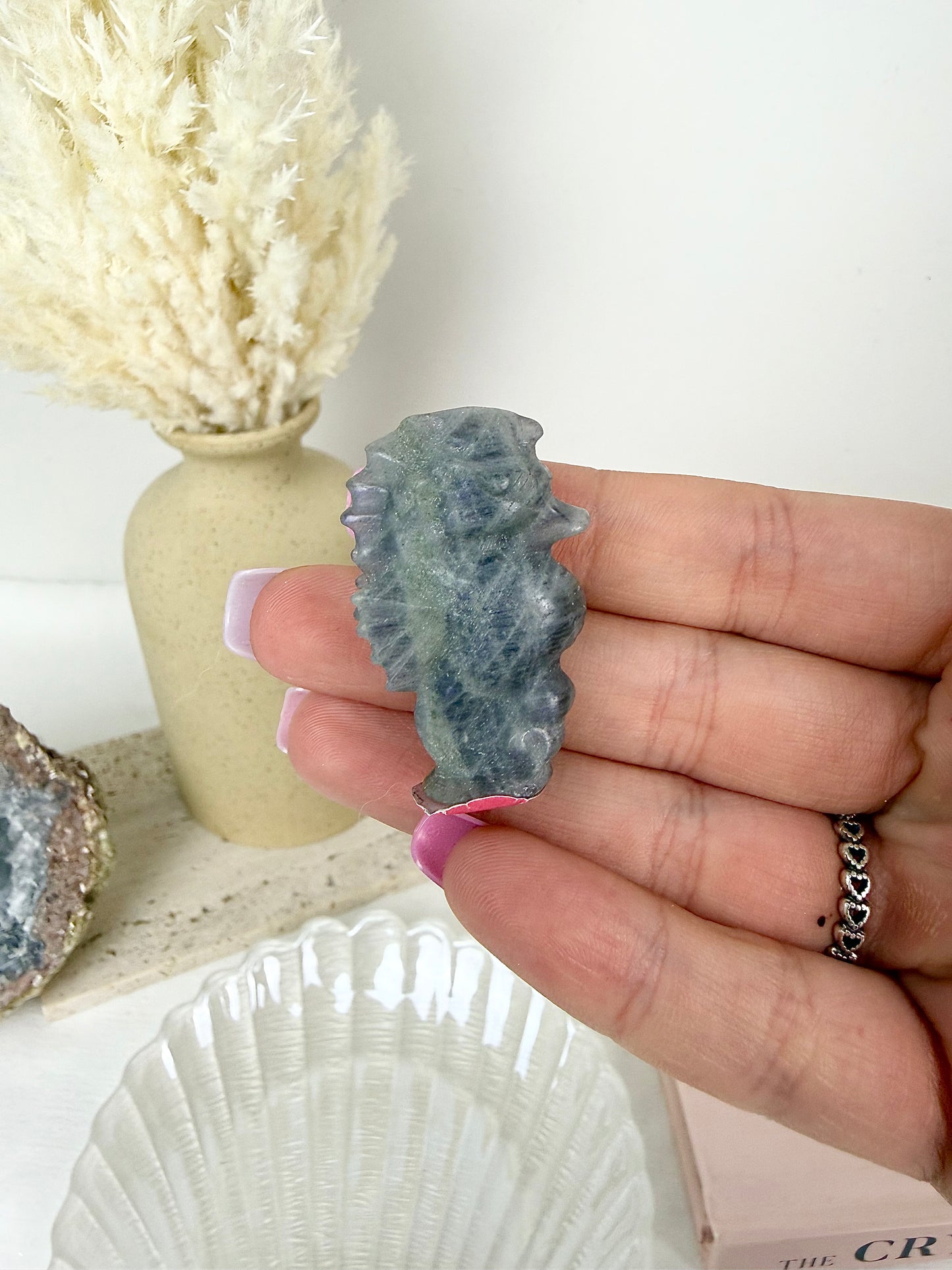 Purple Labradorite Seahorse