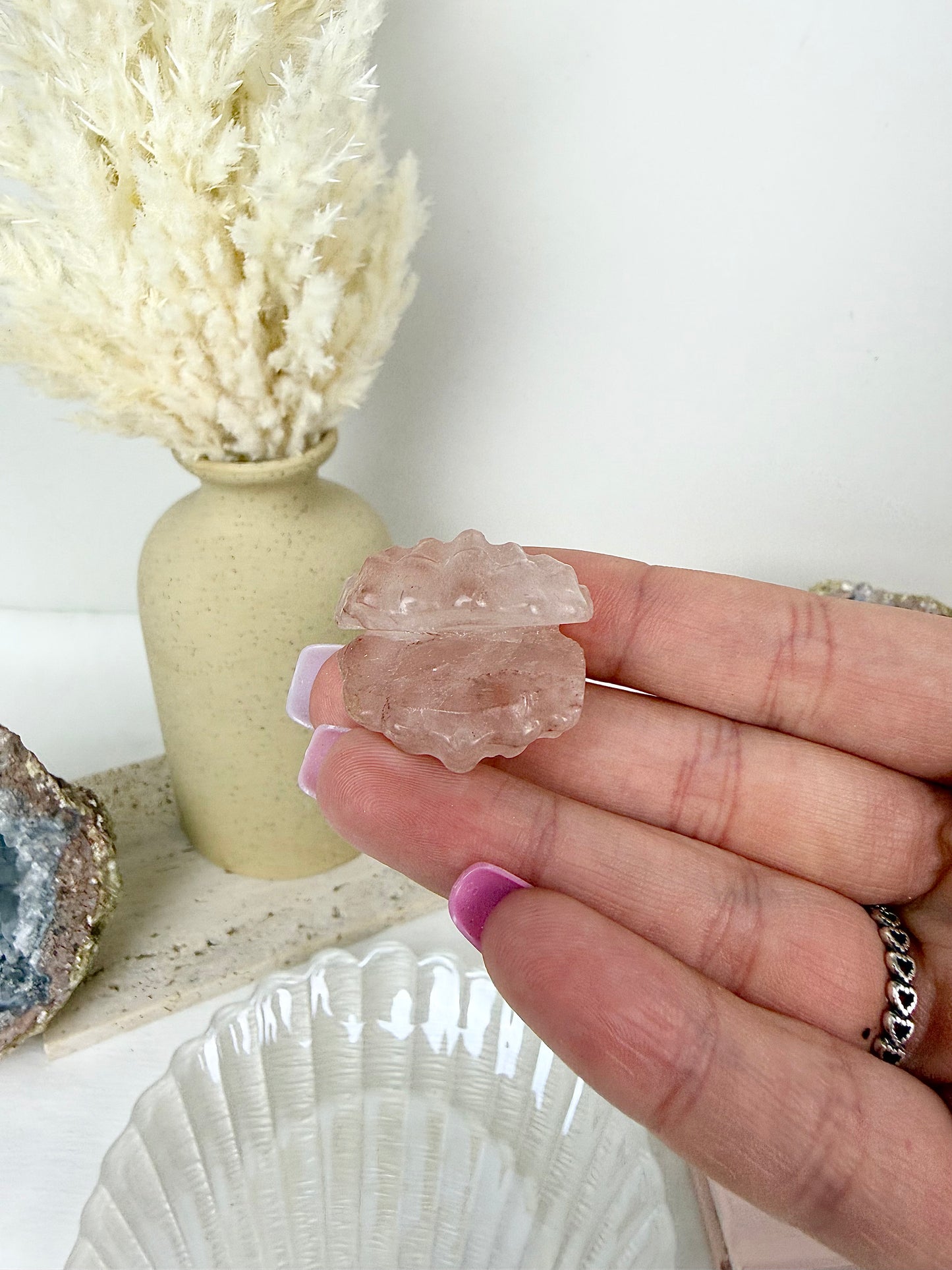 Fire Quartz Clam
