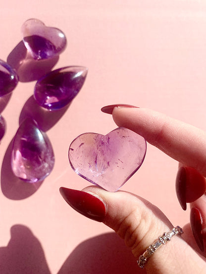 ✧ A-Grade Ametrine Hearts & Teardrops ✧