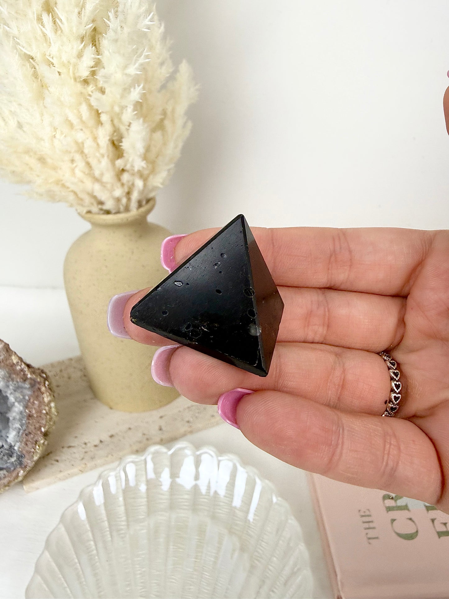 Black Tourmaline Pyramid